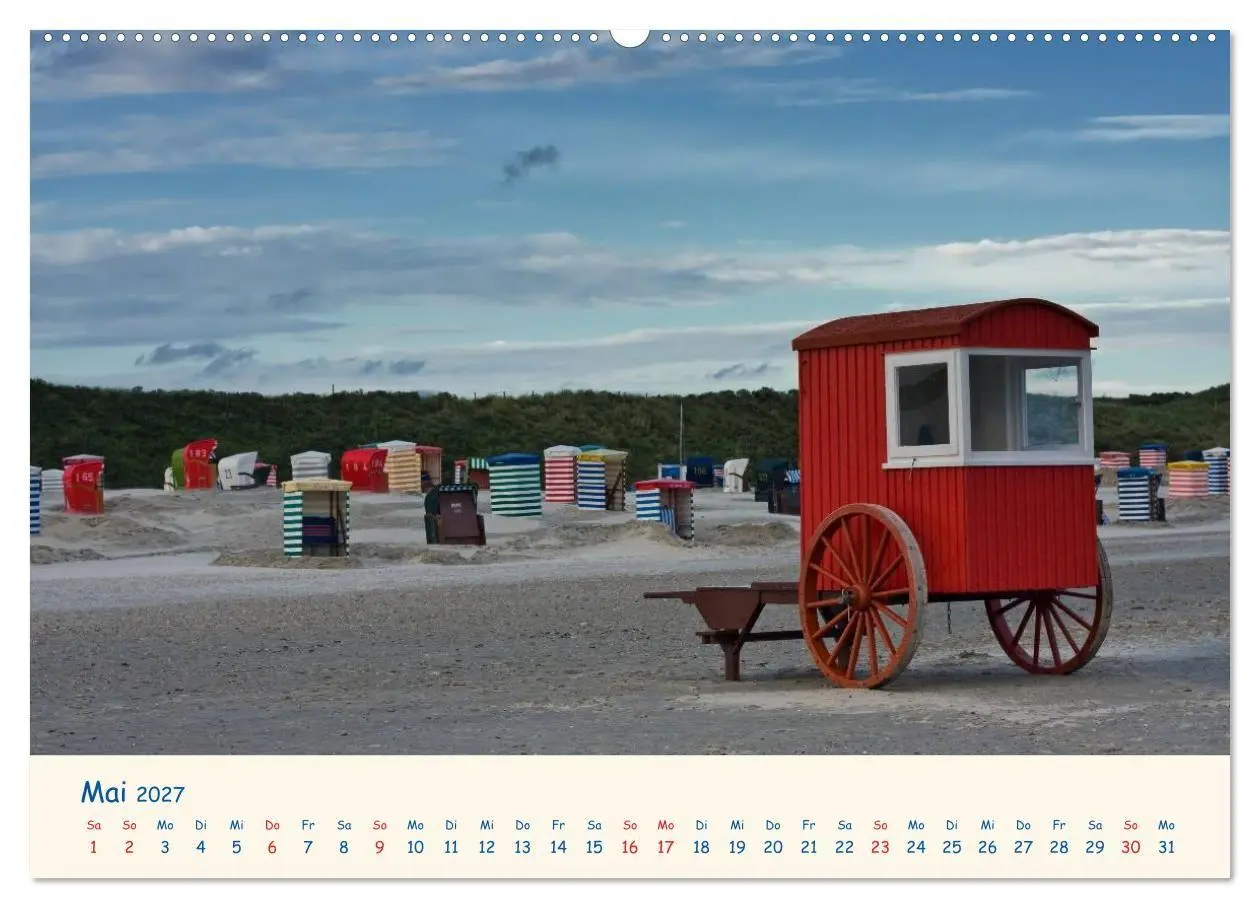 Bild: 9783594129968 | Urlaub auf Borkum (Wandkalender 2027 DIN A2 quer), CALVENDO...