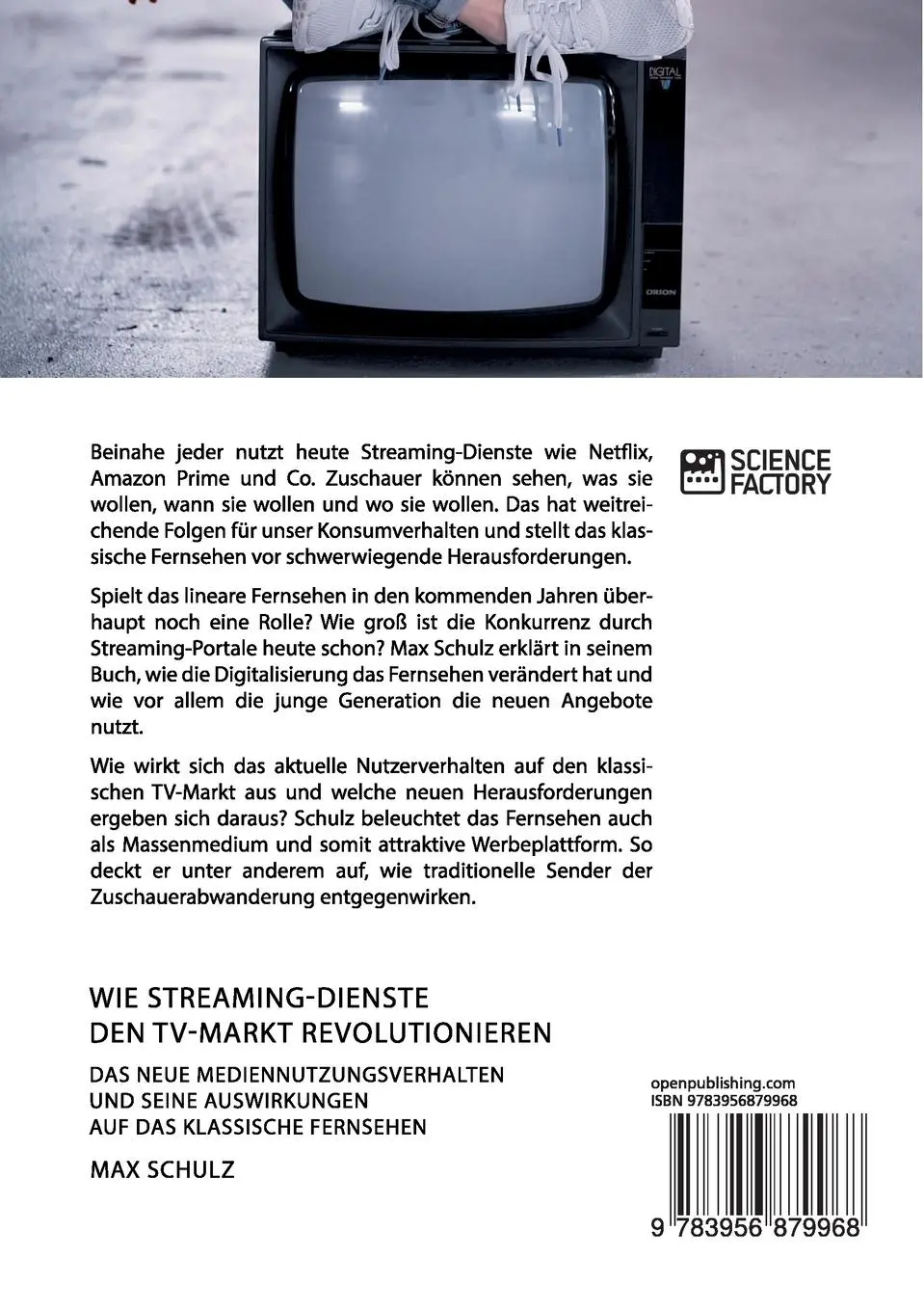 Rückseite: 9783956879968 | Wie Streaming-Dienste den TV-Markt revolutionieren. Das neue...
