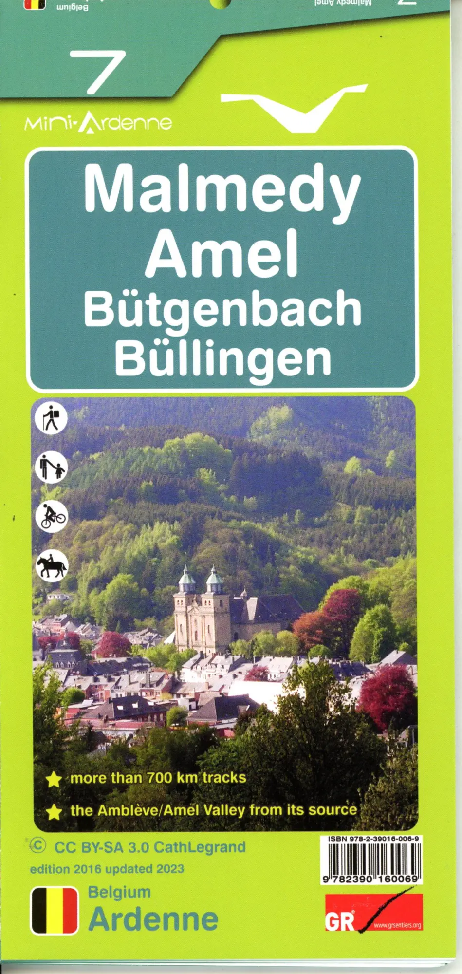 Cover: 9782390160069 | Malmedy 1 : 25.000 | Ardennen Wanderkarte | (Land-)Karte | Französisch