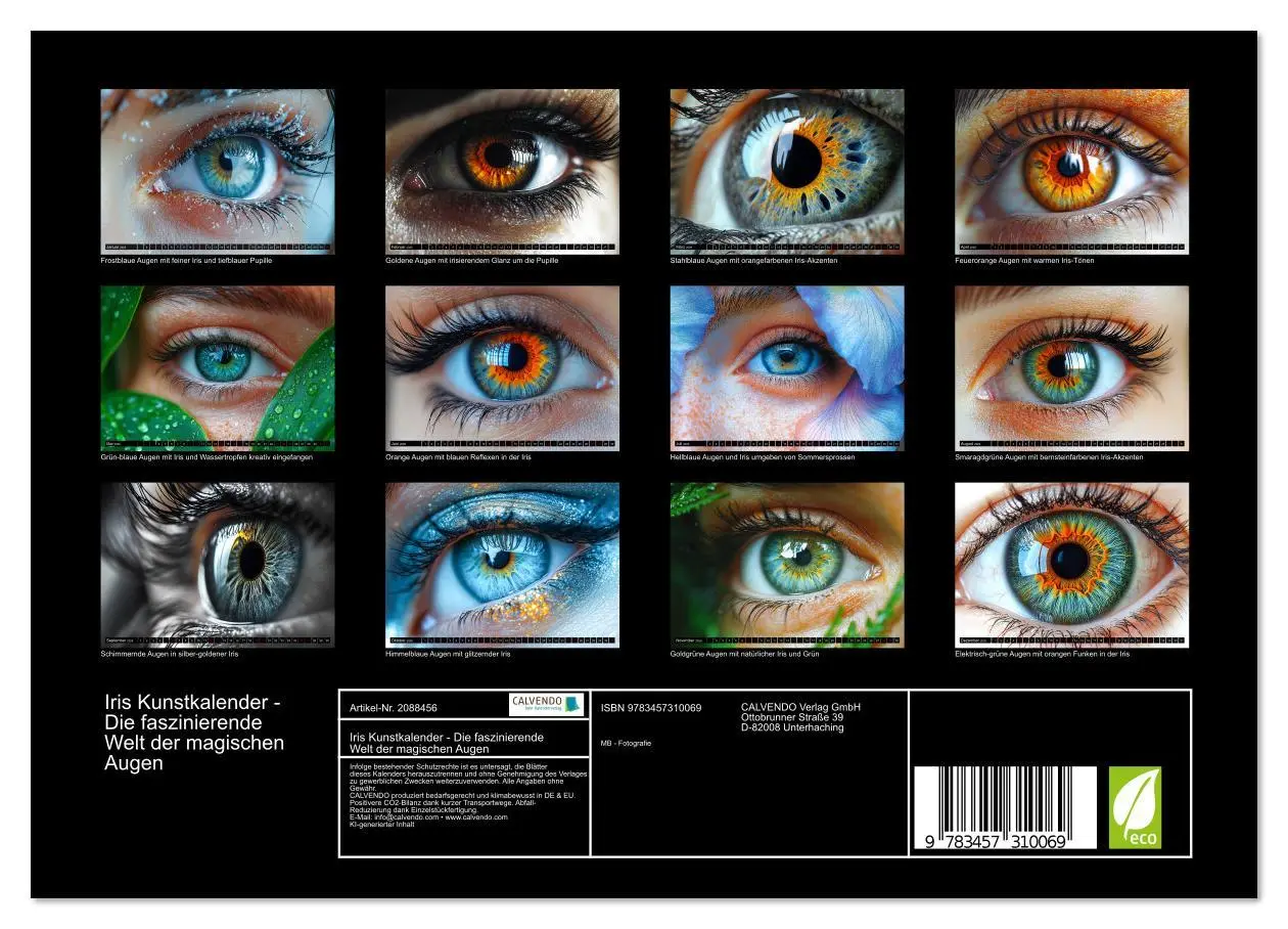 Bild: 9783457310069 | Iris Kunstkalender - Die faszinierende Welt der magischen Augen...