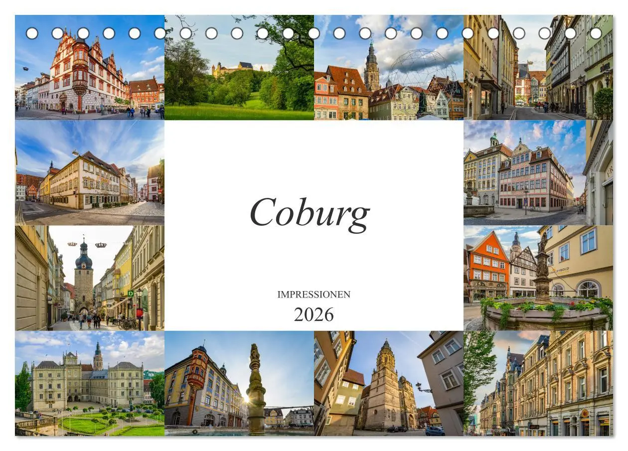 Cover: 9783457790069 | Coburg Impressionen (Tischkalender 2026 DIN A5 quer), CALVENDO...
