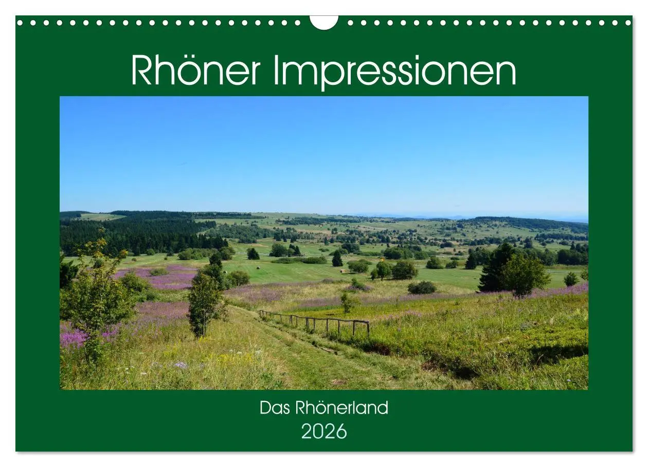 Cover: 9783457860069 | Rhöner Impressionen (Wandkalender 2026 DIN A3 quer), CALVENDO...