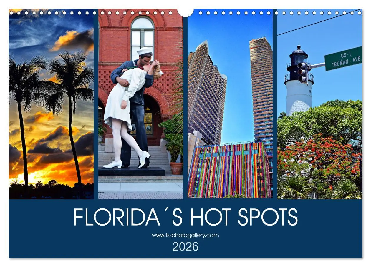 Cover: 9783457930069 | Florida Spots II (Wandkalender 2026 DIN A3 quer), CALVENDO...
