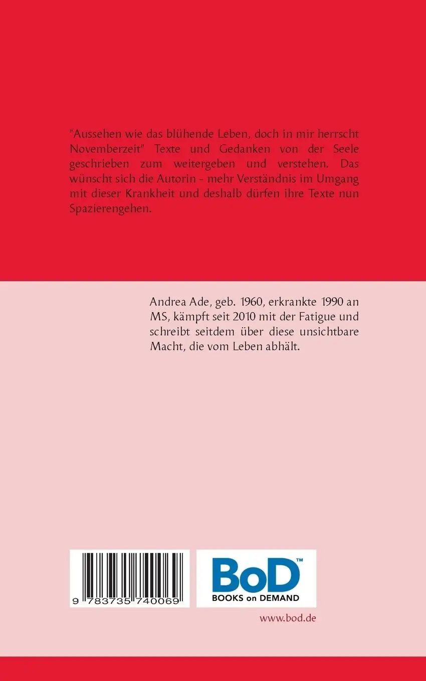 Rückseite: 9783735740069 | MS + Fatigue | die unsichtbare Macht verstehen | Andrea Ade | Buch
