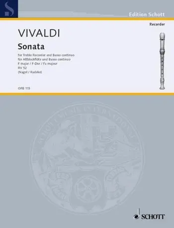 Cover: 9790001100069 | Sonate F | Antonio Vivaldi | Buch | 1984 | Schott Music