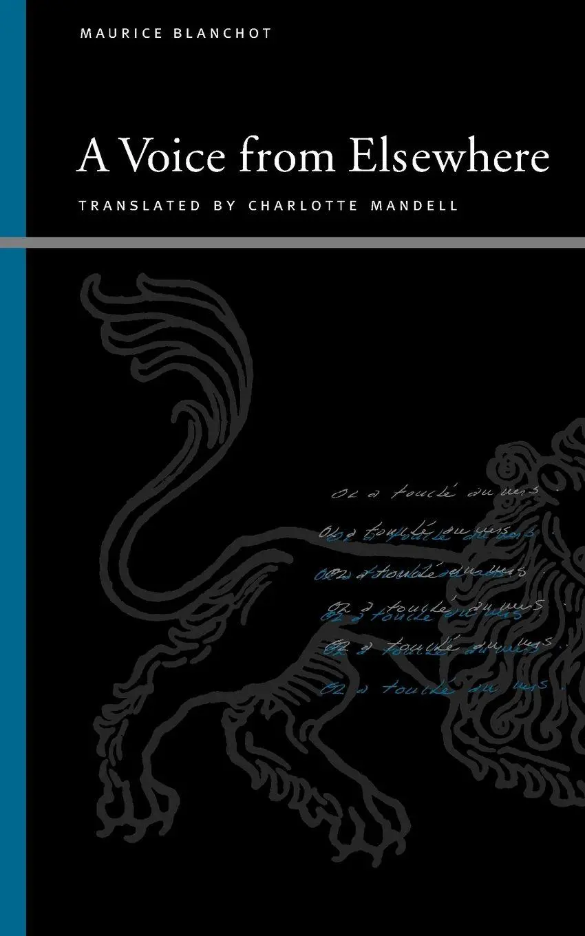 Cover: 9780791470169 | A Voice from Elsewhere | Maurice Blanchot | Taschenbuch | Englisch