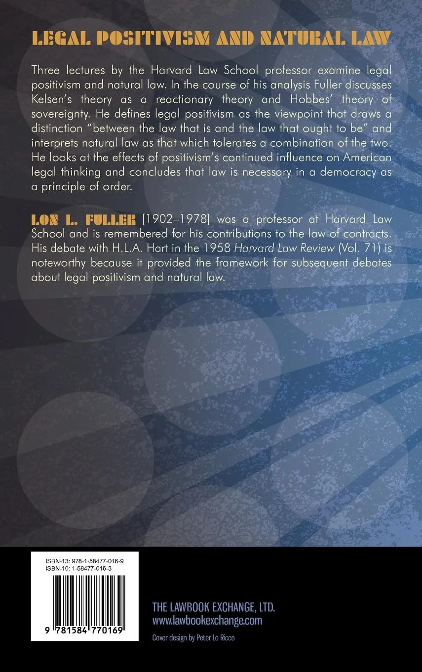 Rückseite: 9781584770169 | The Law in Quest of Itself | Lon L. Fuller | Buch | Englisch | 2012