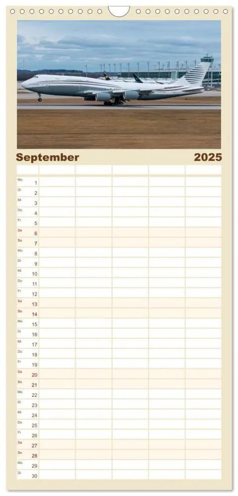Bild: 9783457090169 | Familienplaner 2025 - Boeing 747 Kalender mit 5 Spalten...