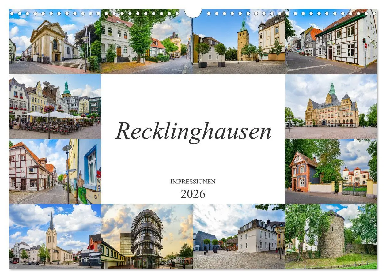 Cover: 9783457780169 | Recklinghausen Impressionen (Wandkalender 2026 DIN A3 quer),...
