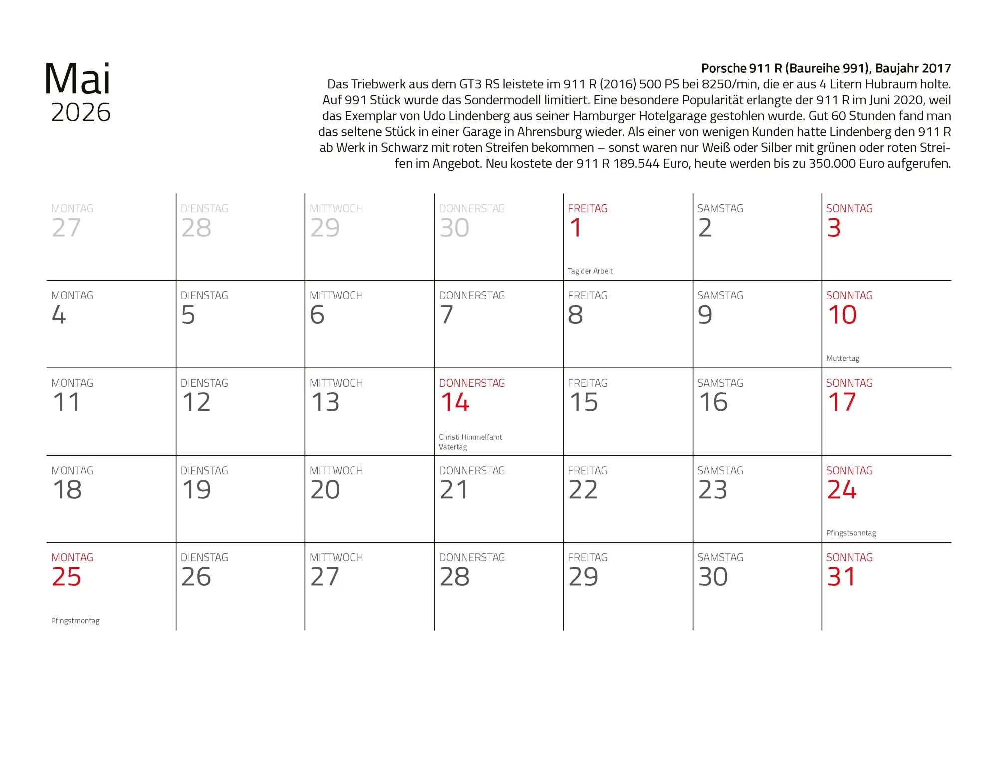 Bild: 9783690190169 | Kalender Best of Zuffenhausen 2026 Eintragkalender | Dieter Rebmann