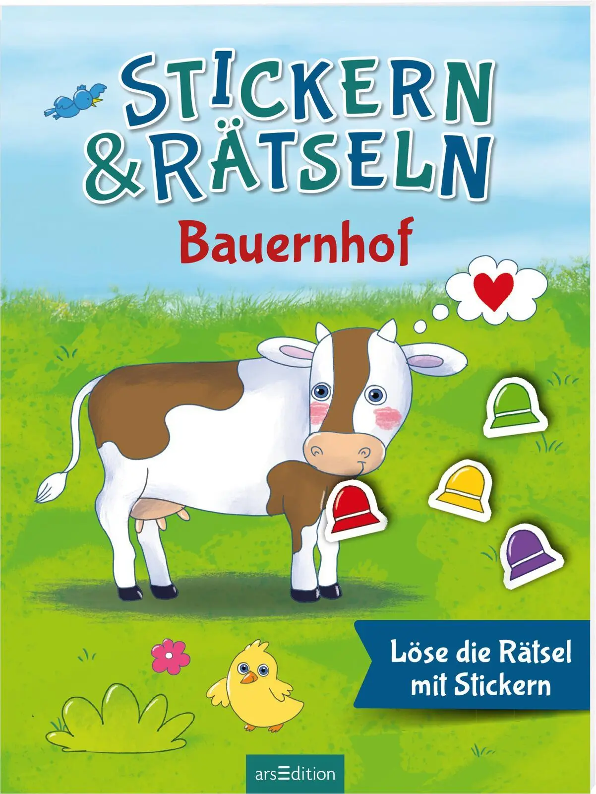 Cover: 9783845860169 | Stickern &amp; Rätseln - Bauernhof | Löse die Rätsel mit Stickern | Sauter