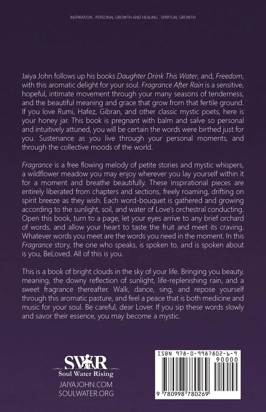 Rückseite: 9780998780269 | Fragrance After Rain | Jaiya John | Taschenbuch | Englisch | 2021