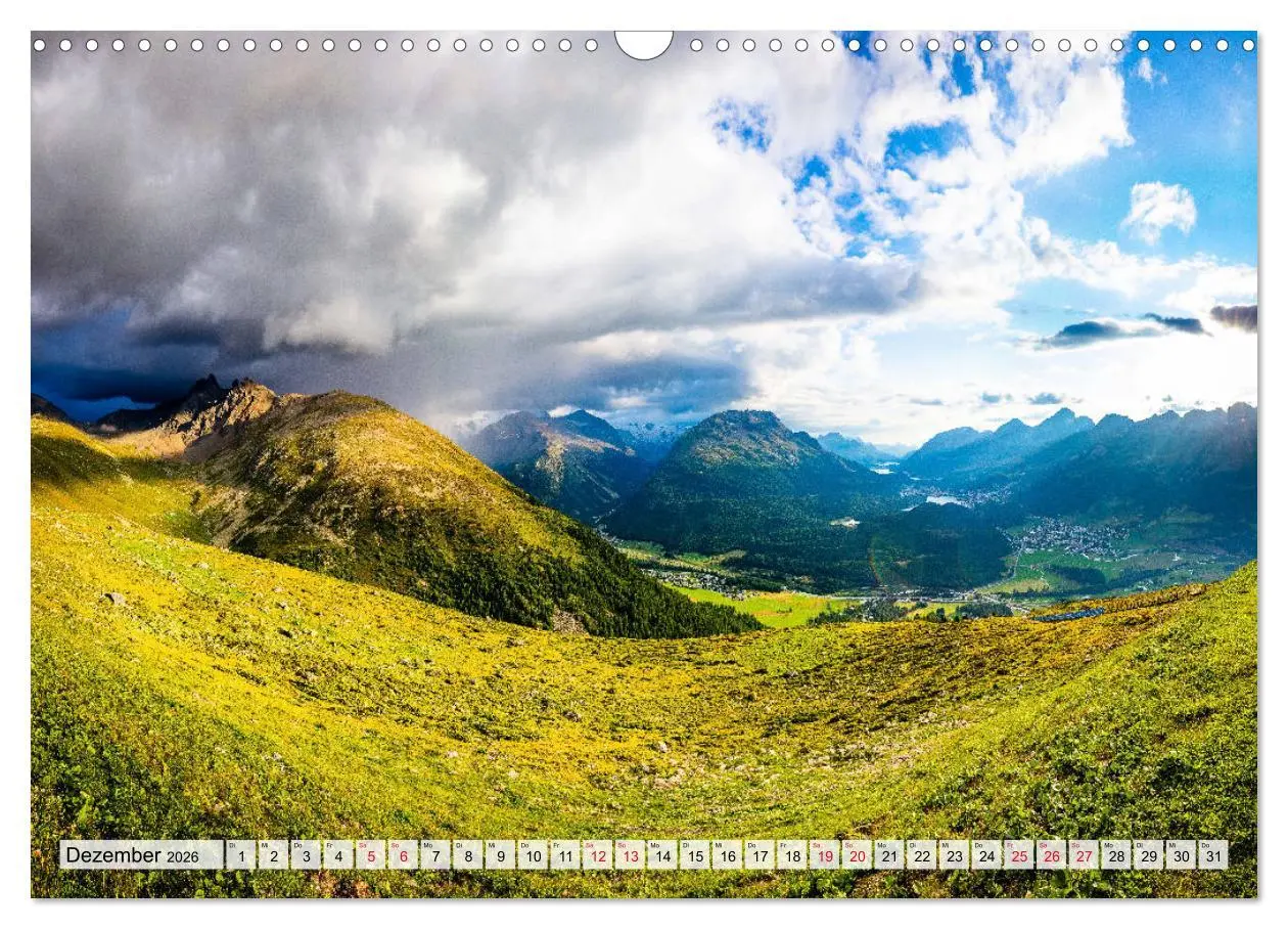 Bild: 9783457770269 | Bündnerland (Wandkalender 2026 DIN A3 quer), CALVENDO Monatskalender