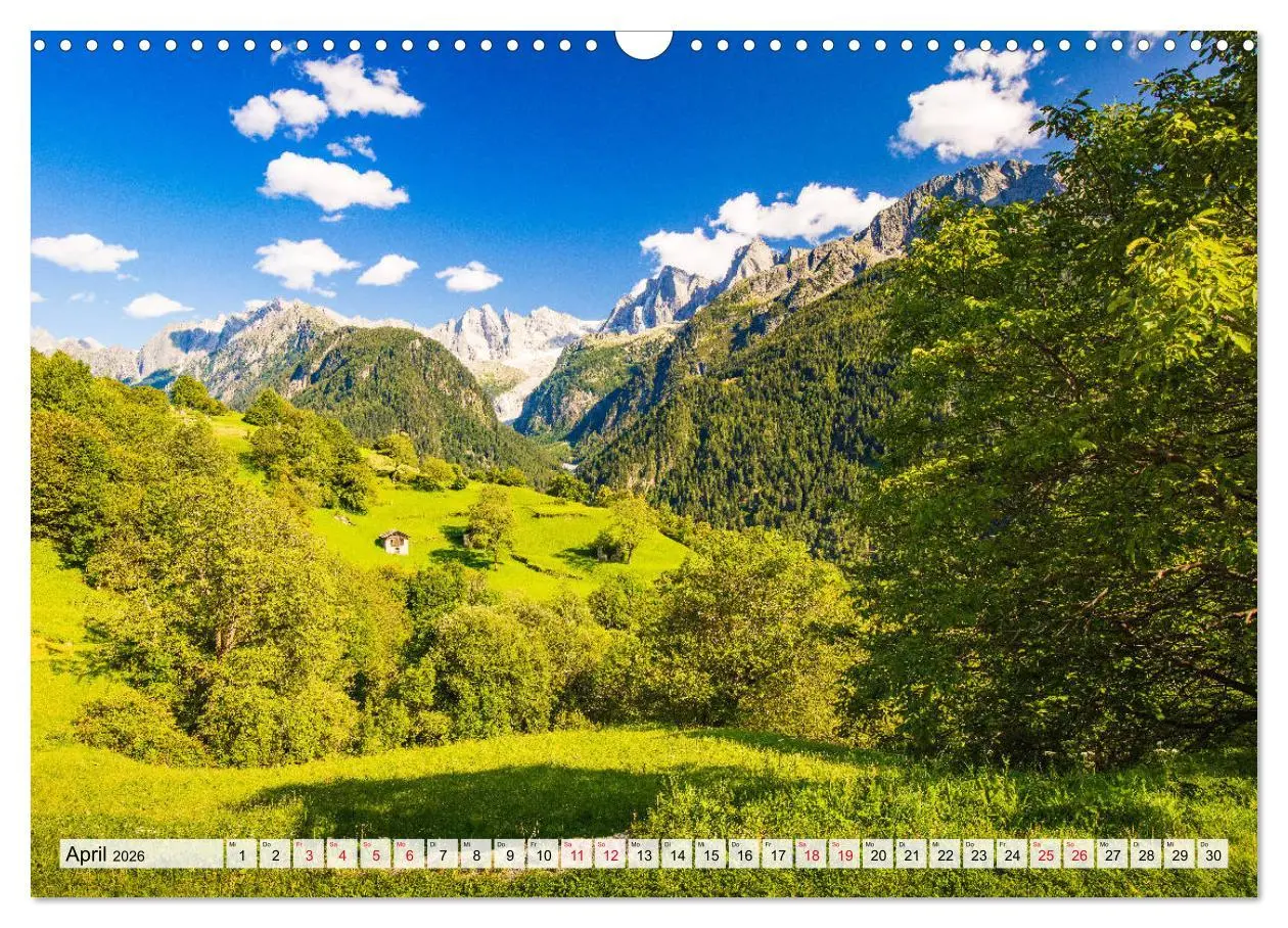 Bild: 9783457770269 | Bündnerland (Wandkalender 2026 DIN A3 quer), CALVENDO Monatskalender
