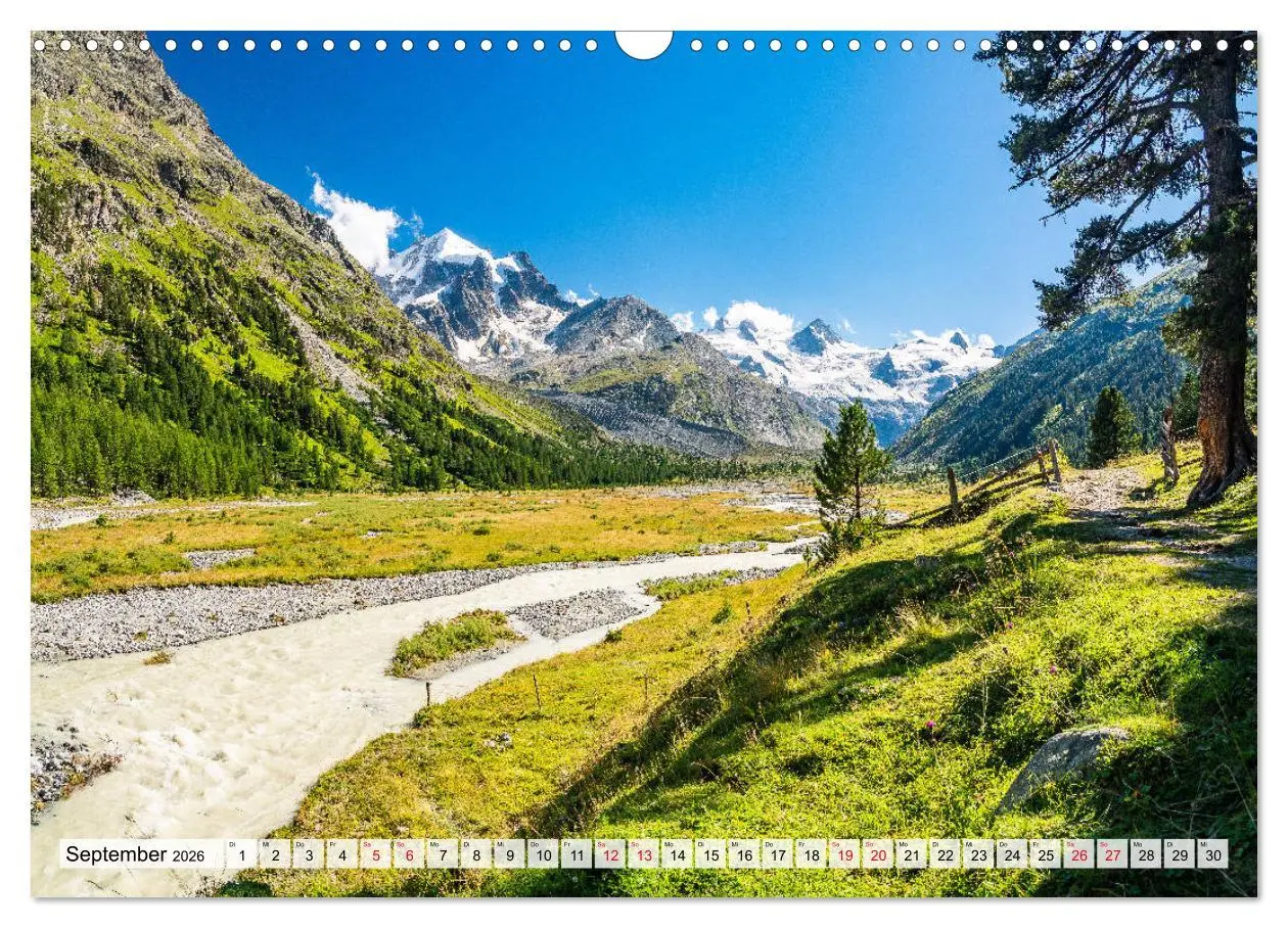 Bild: 9783457770269 | Bündnerland (Wandkalender 2026 DIN A3 quer), CALVENDO Monatskalender
