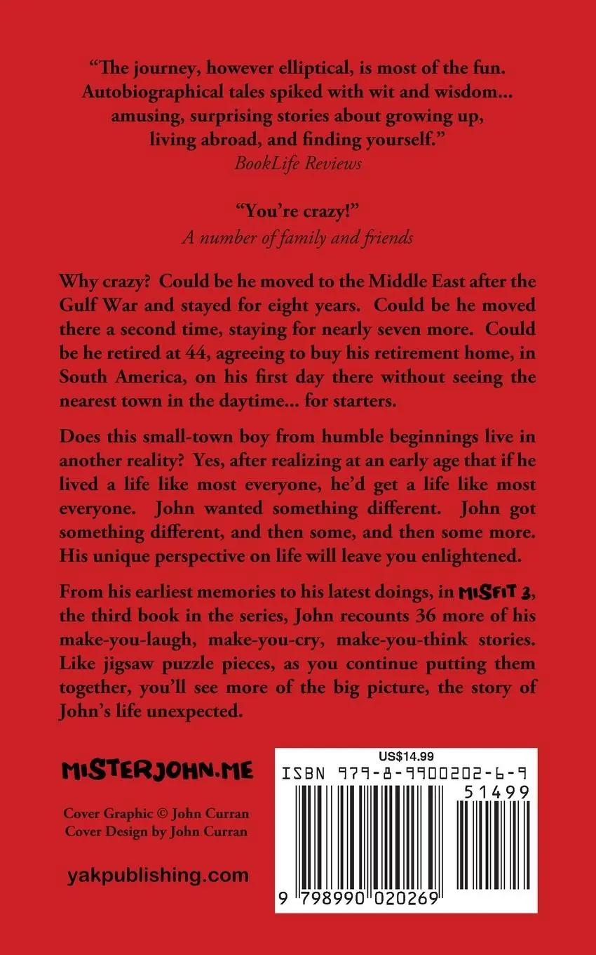Rückseite: 9798990020269 | MISFIT 3 | Mister John | Taschenbuch | Englisch | 2024