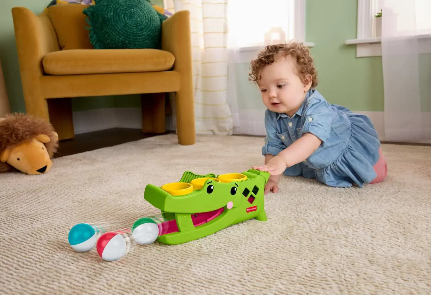 Bild: 194735360369 | Fisher-Price Tap &amp; Roll Gator.JLB94 | Offene Verpackung | JLB94 | 2026