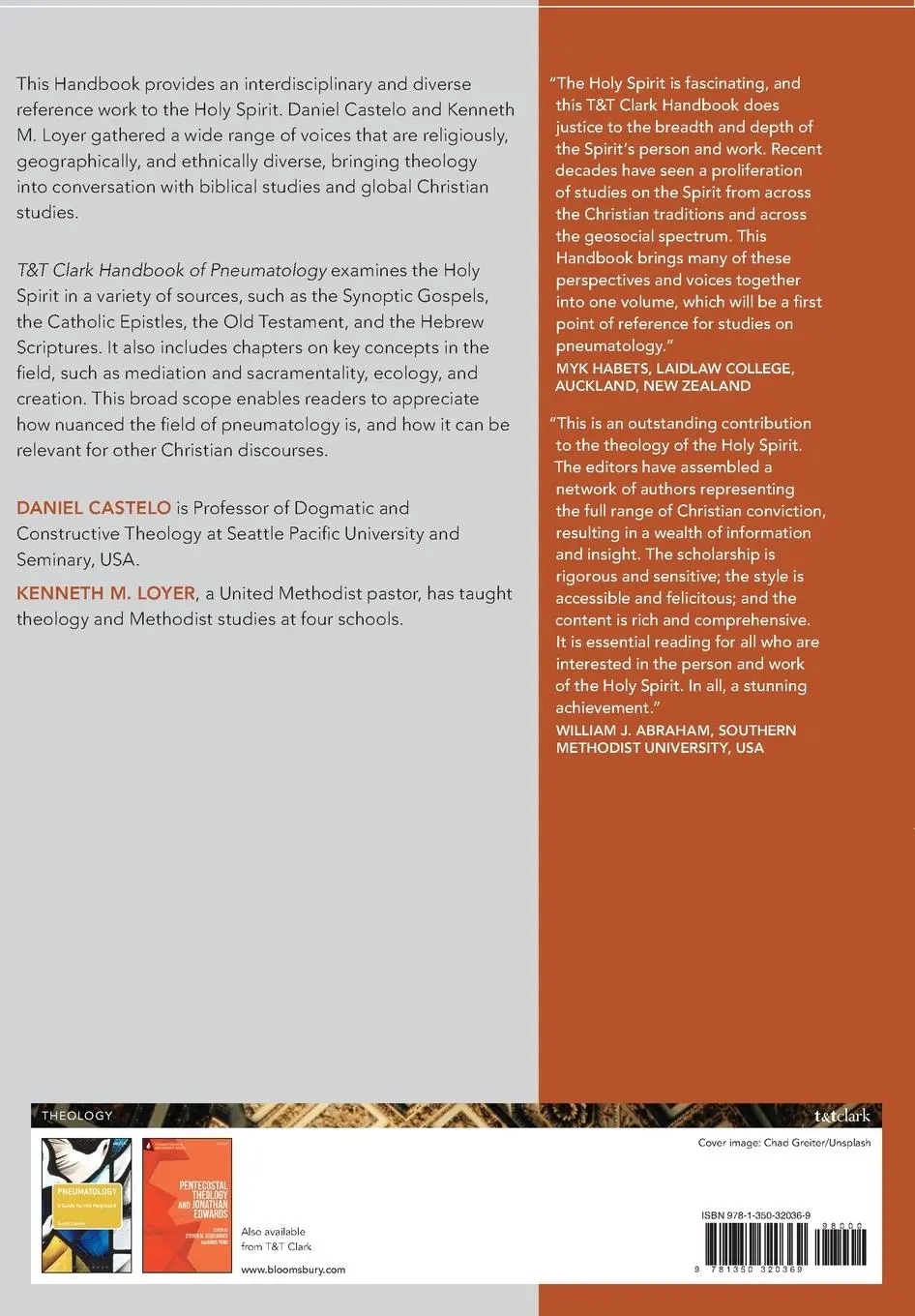 Rückseite: 9781350320369 | T&amp;T Clark Handbook of Pneumatology | Daniel Castelo (u. a.) | Buch