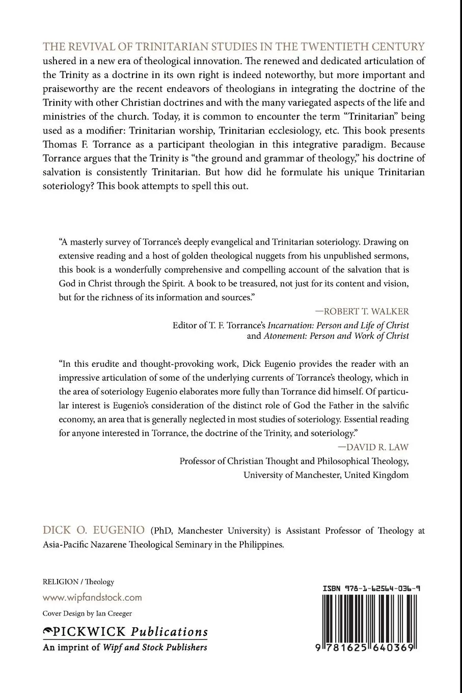 Rückseite: 9781625640369 | Communion with the Triune God | Dick O. Eugenio | Taschenbuch | 2014
