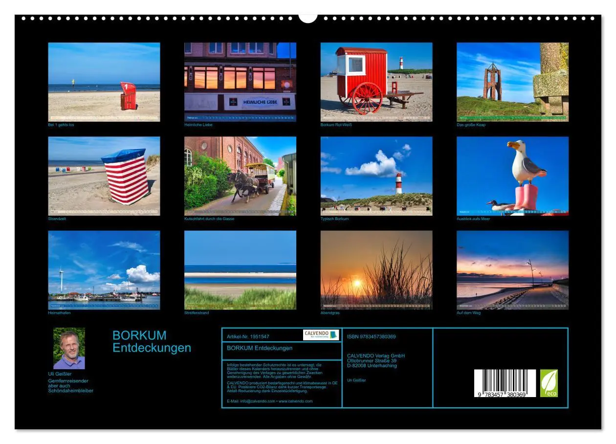 Bild: 9783457380369 | BORKUM Entdeckungen (hochwertiger Premium Wandkalender 2026 DIN A2...