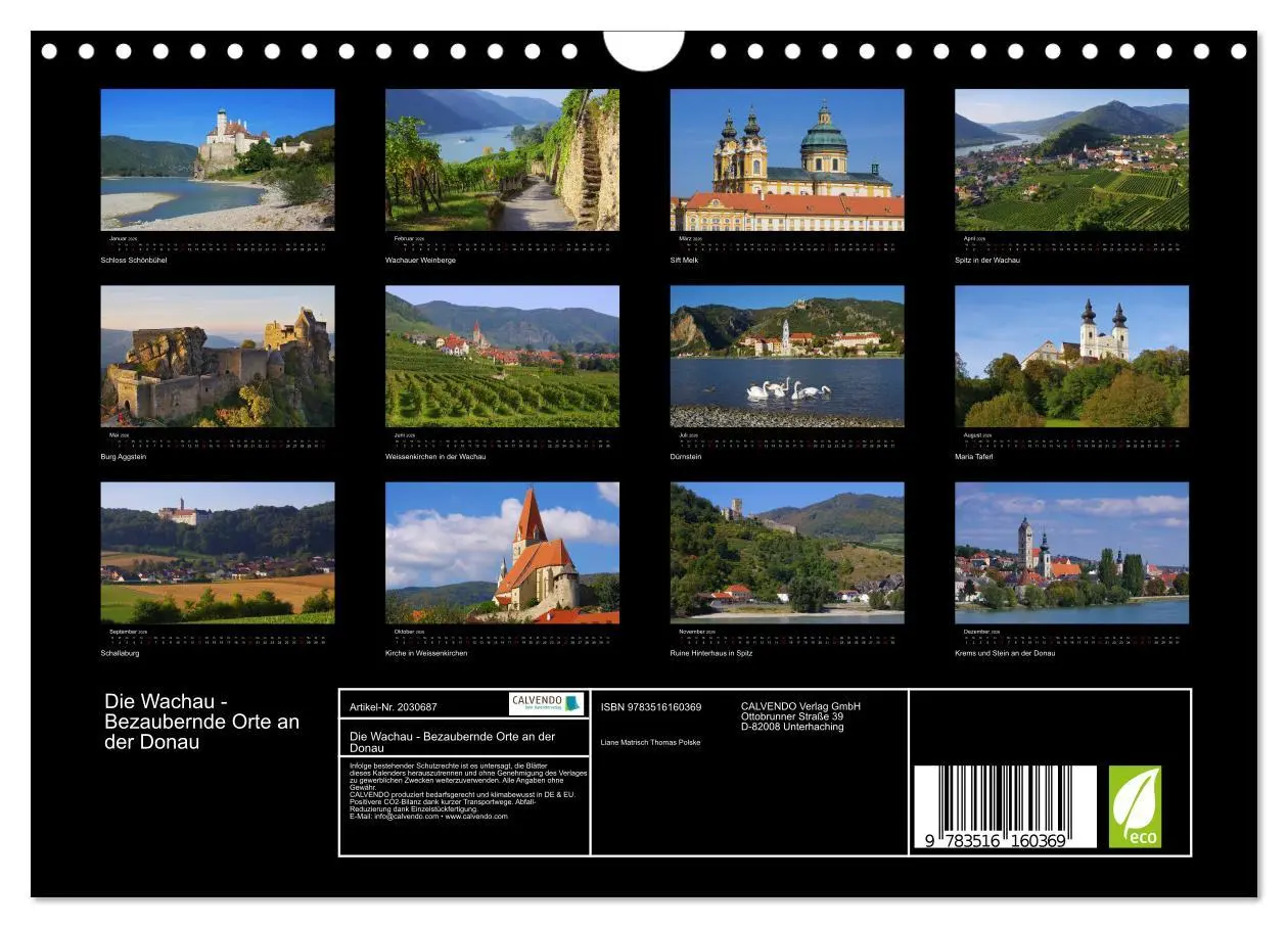 Bild: 9783516160369 | Die Wachau - Bezaubernde Orte an der Donau (Wandkalender 2026 DIN...