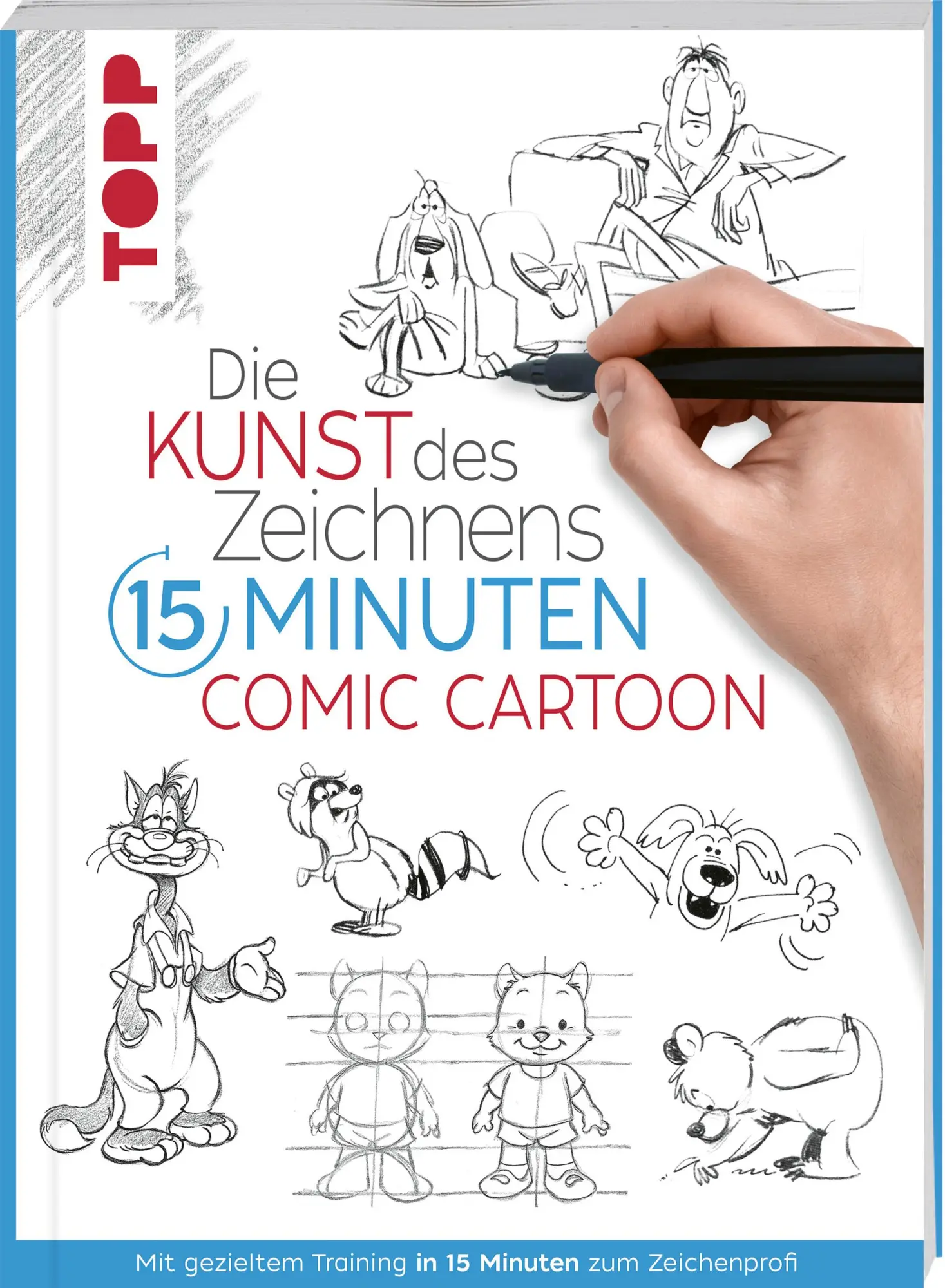 Cover: 9783735880369 | Die Kunst des Zeichnens 15 Minuten - Comic Cartoon | Frechverlag