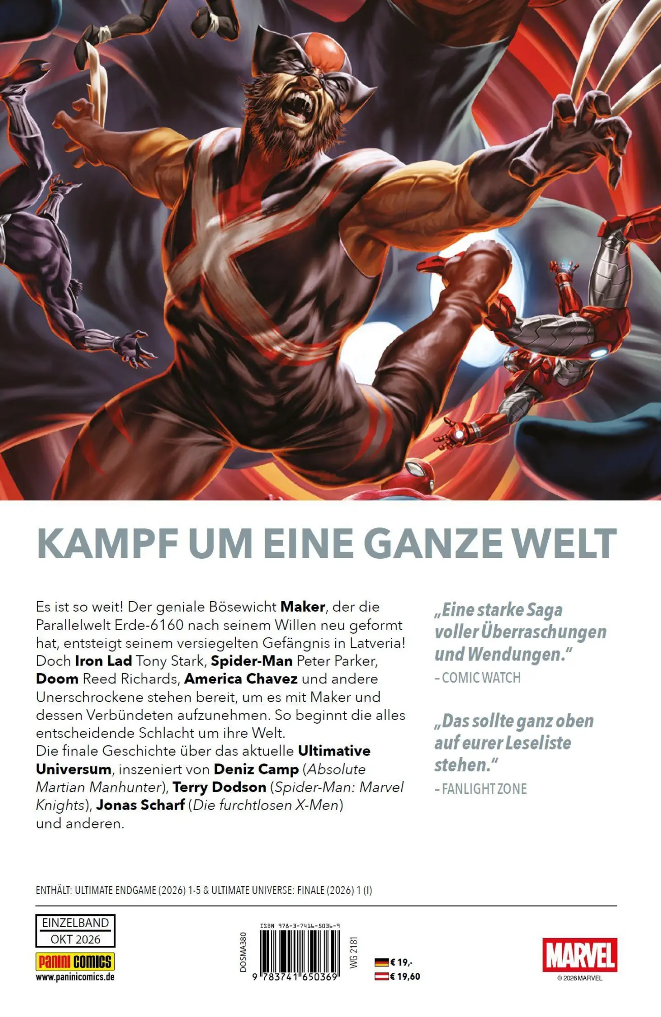 Rückseite: 9783741650369 | Ultimate Endgame: Das letzte Gefecht | Deniz Camp (u. a.) | Buch