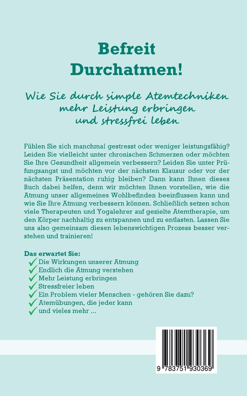Rückseite: 9783751930369 | Befreit durchatmen! | Saskia Driemel | Taschenbuch | 76 S. | Deutsch