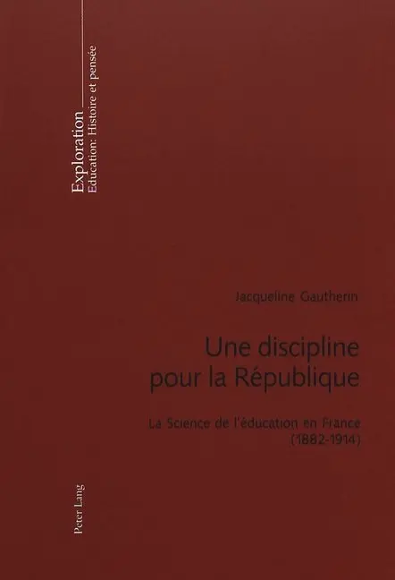Cover: 9783906770369 | Une discipline pour la République | Jacqueline Gautherin | Taschenbuch