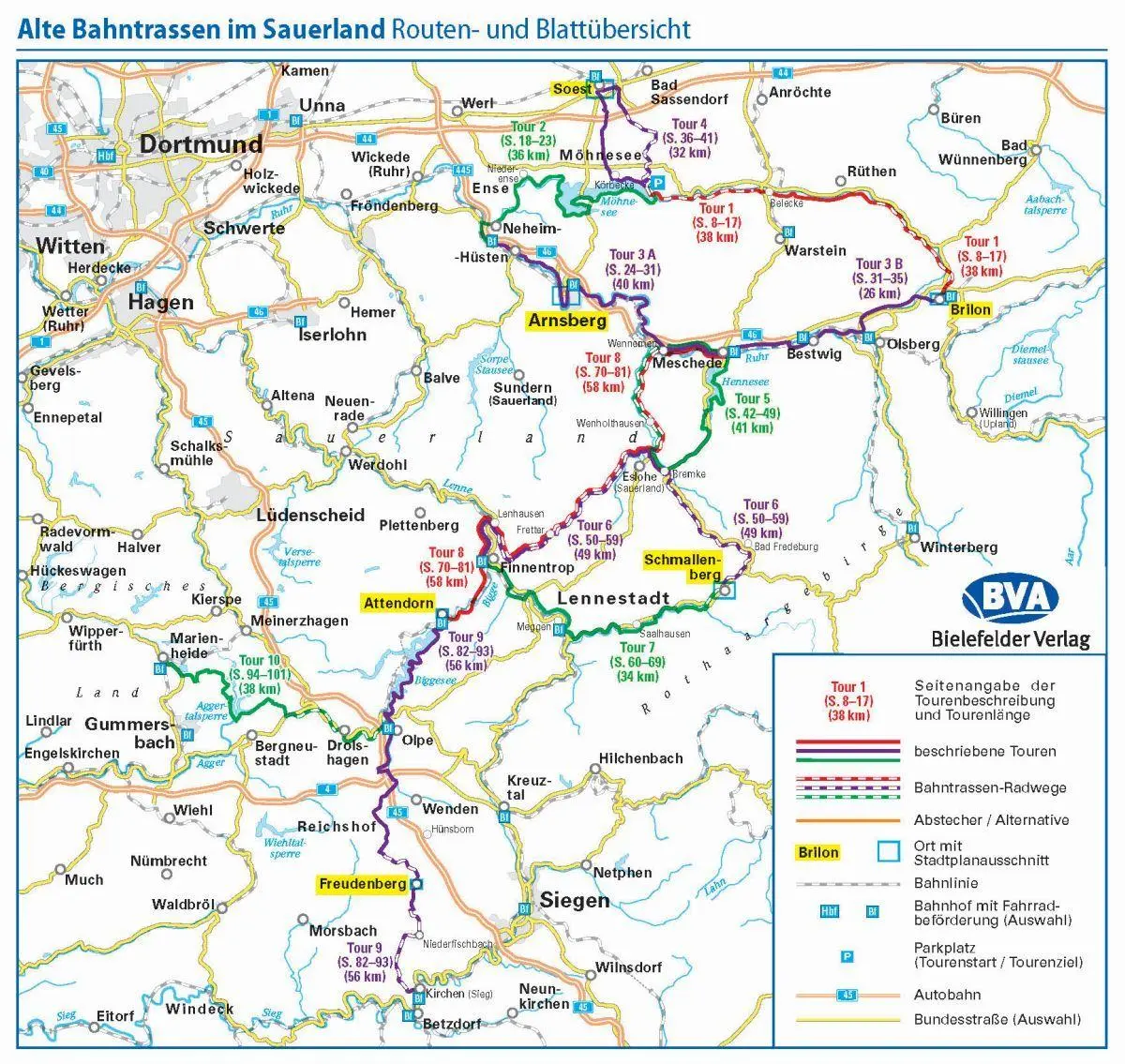 Bild: 9783969900369 | ADFC-Radausflugsführer Alte Bahntrassen im Sauerland 1:50.000...