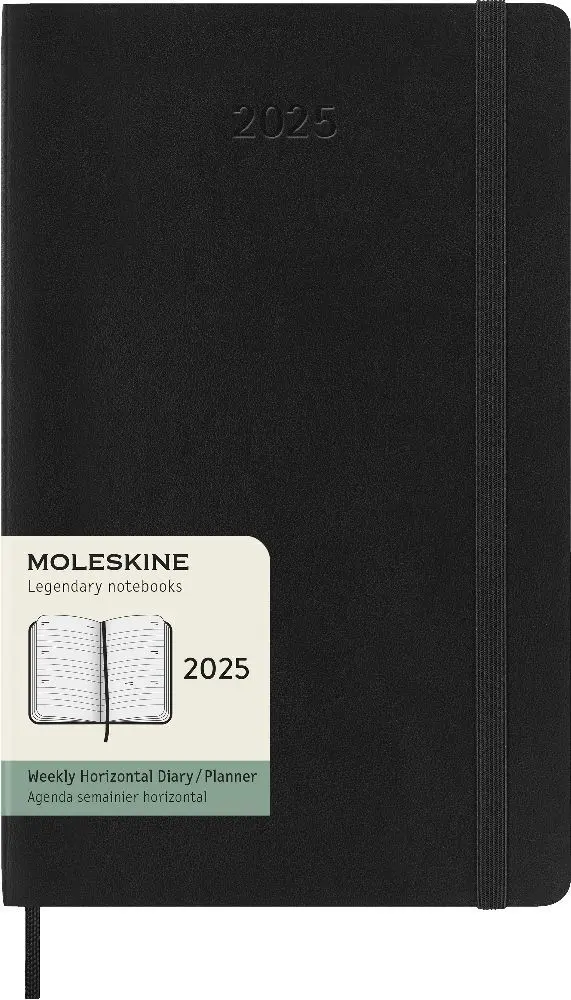 Bild: 8056999270469 | Moleskine 12 Monate Monats Notizkalender 2025, Large/A5 | Taschenbuch