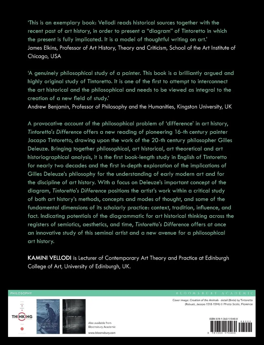 Rückseite: 9781350170469 | Tintoretto's Difference | Deleuze, Diagrammatics and Art History