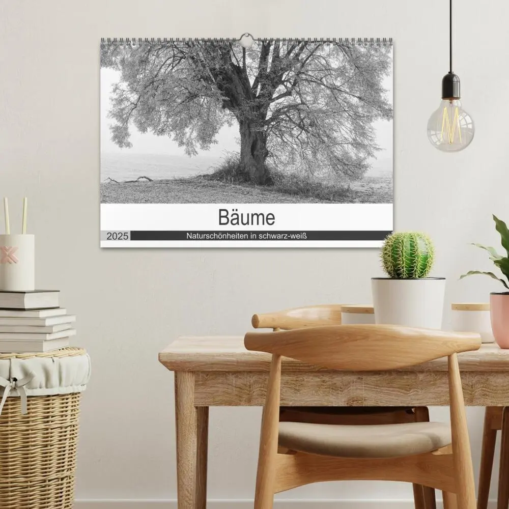 Bild: 9783435660469 | Bäume - Naturschönheiten in schwarz-weiß (Wandkalender 2025 DIN A3...