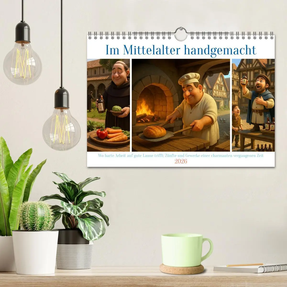 Bild: 9783516600469 | Im Mittelalter handgemacht (Wandkalender 2026 DIN A4 quer),...