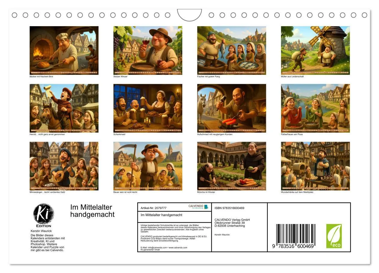Bild: 9783516600469 | Im Mittelalter handgemacht (Wandkalender 2026 DIN A4 quer),...