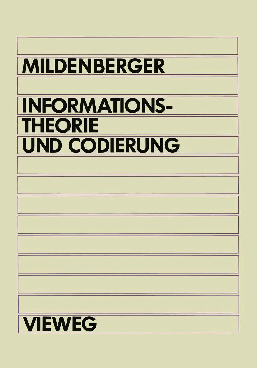 Cover: 9783528030469 | Informationstheorie und Codierung | Otto Mildenberger | Taschenbuch