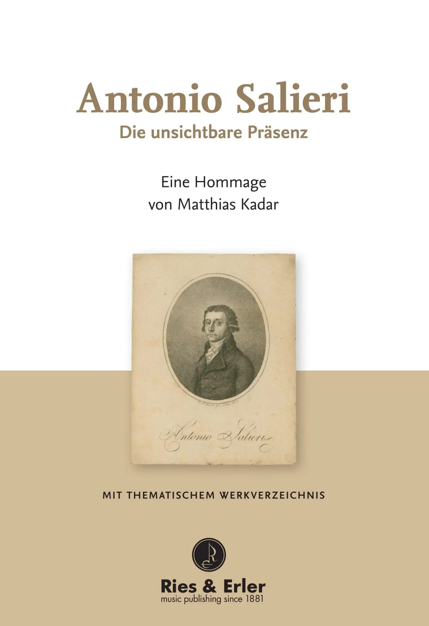 Cover: 9783876760469 | Antonio Salieri | Die unsichtbare Präsenz | Matthias Kadar | Buch