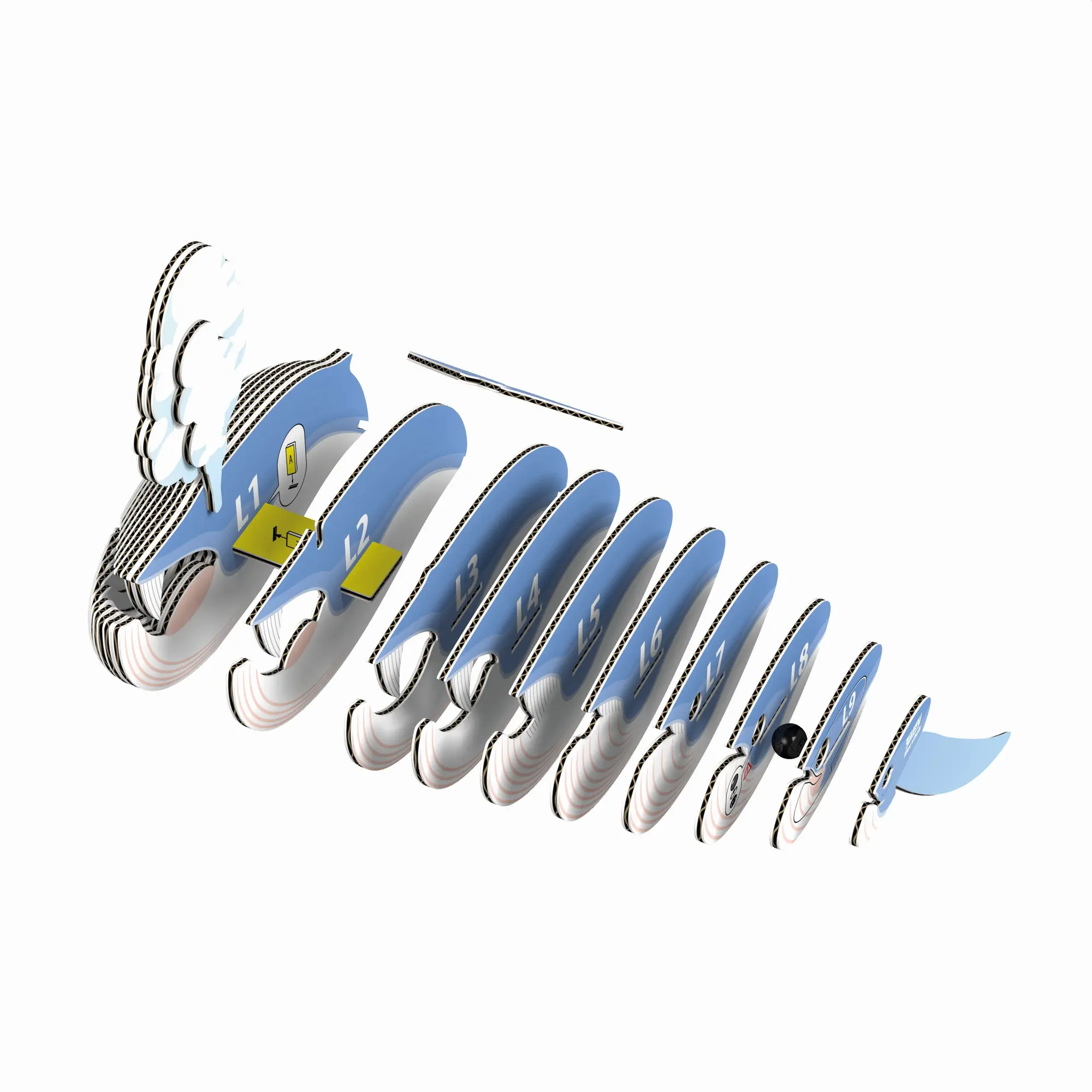 Bild: 9421035150569 | EUGY - 3D Bastelset Blauwal | Eugy | Kit (Bastelset) | 650066 | 2023