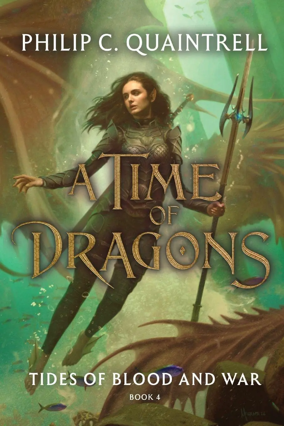 Cover: 9781916610569 | Tides of Blood and War (A Time of Dragons | Book 4) | Quaintrell