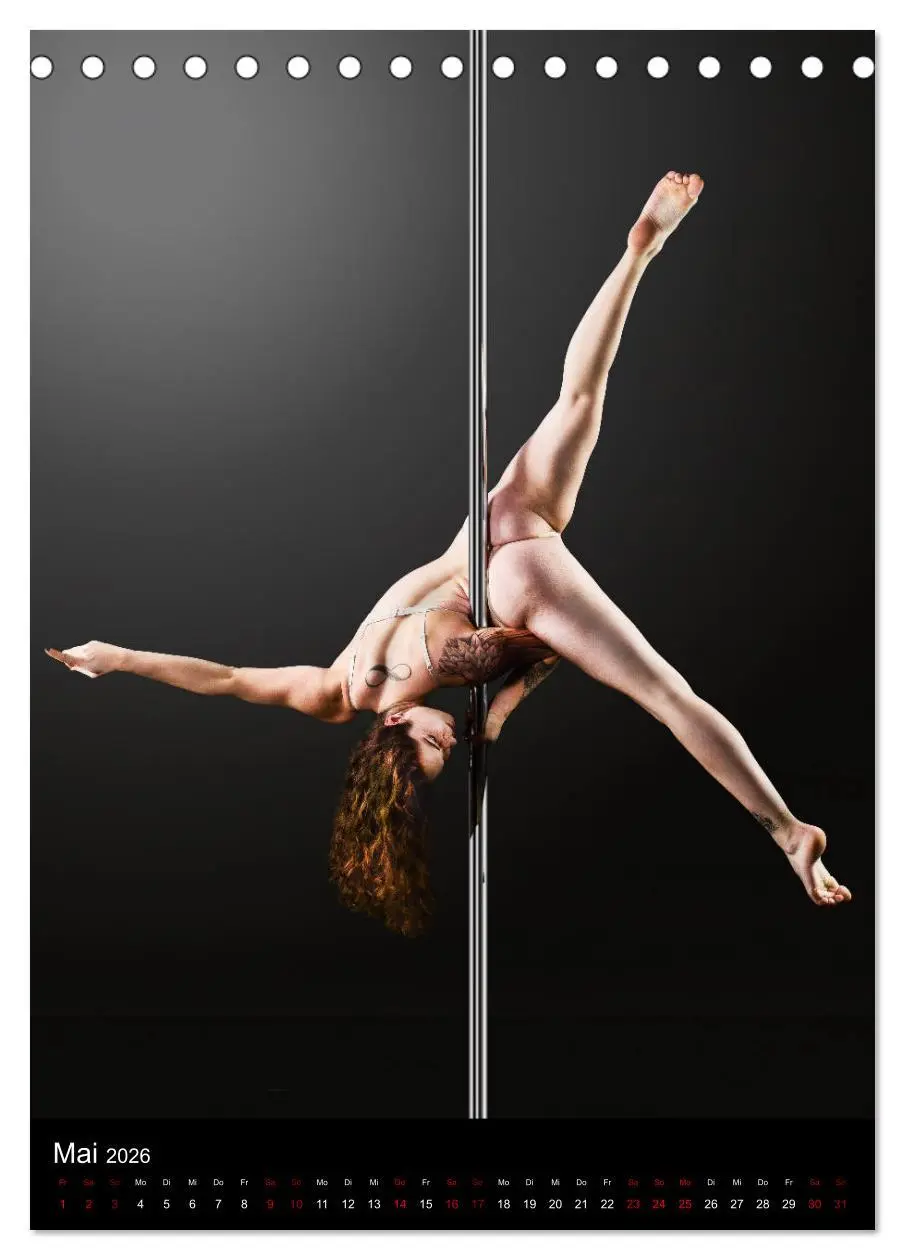 Bild: 9783516380569 | Die Kunst des Poledance (Tischkalender 2026 DIN A5 hoch), CALVENDO...