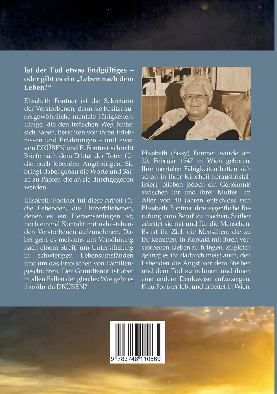 Rückseite: 9783748110569 | Zeilen aus dem Jenseits | Erfahrungsberichte von Drüben | Fontner