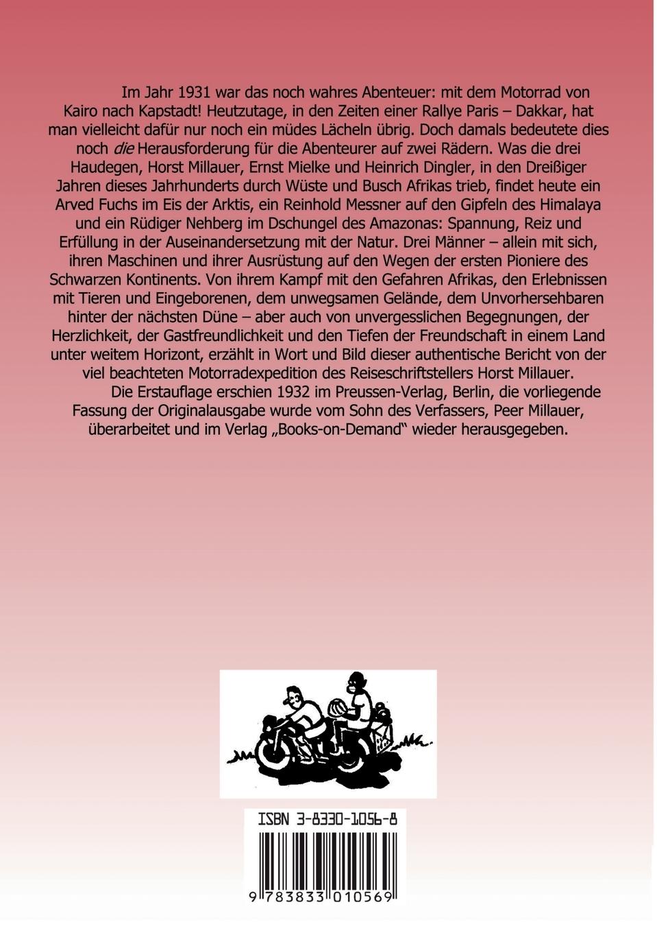 Rückseite: 9783833010569 | Mit Vollgas durch Wüste und Busch | Horst Millauer | Taschenbuch