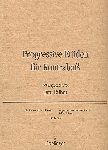 Progressive Etüden Band 2 für Kontrabass