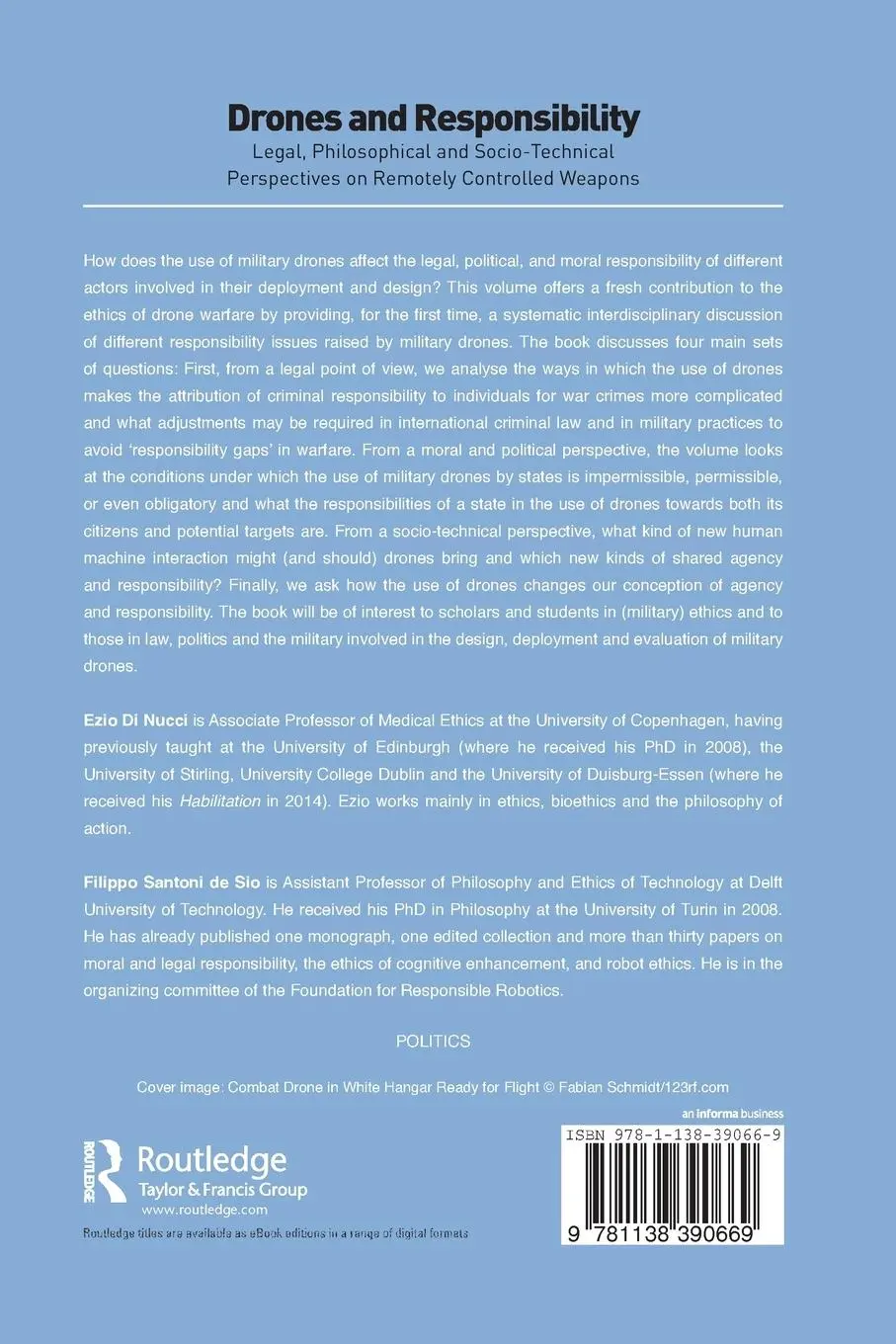 Rückseite: 9781138390669 | Drones and Responsibility | Ezio Di Nucci (u. a.) | Taschenbuch | 2019