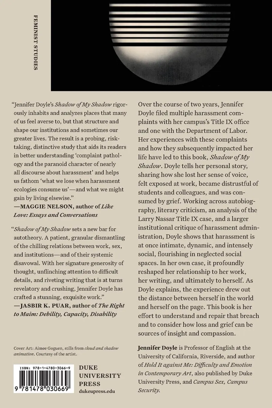 Rückseite: 9781478030669 | Shadow of My Shadow | Jennifer Doyle | Taschenbuch | Englisch | 2024