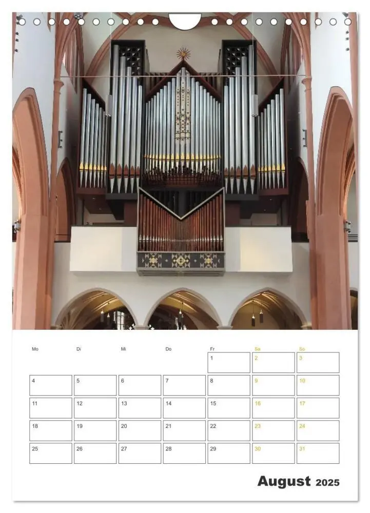 Bild: 9783435950669 | Orgeln zum Verlieben! (Wandkalender 2025 DIN A4 hoch), CALVENDO...