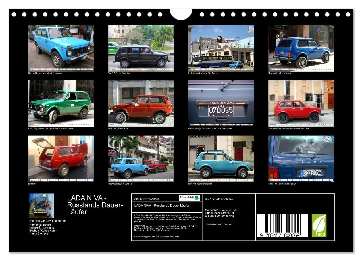 Bild: 9783457800669 | LADA NIVA - Russlands Dauer-Läufer (Wandkalender 2026 DIN A4 quer),...