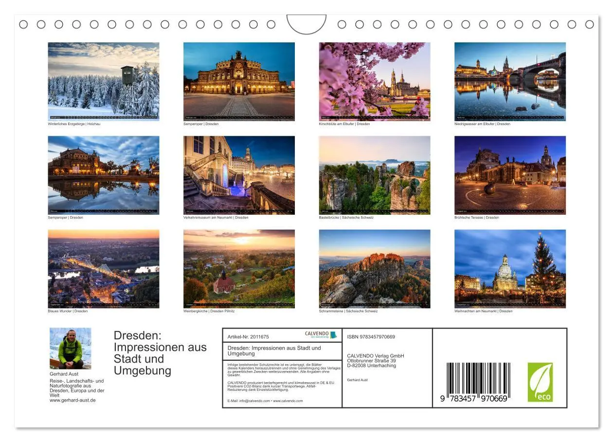Bild: 9783457970669 | Dresden: Impressionen aus Stadt und Umgebung (Wandkalender 2026 DIN...