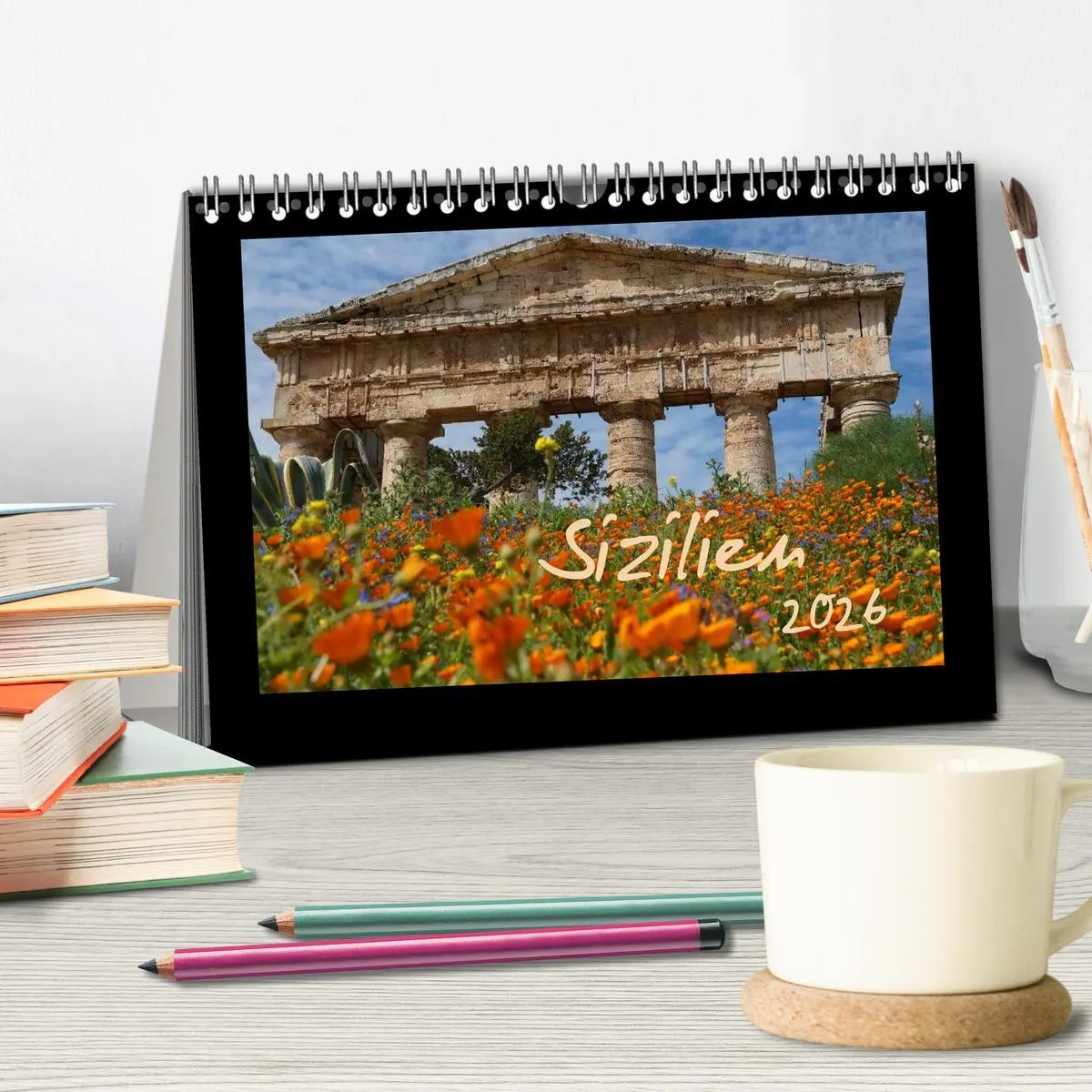 Bild: 9783516200669 | Sizilien (Tischkalender 2026 DIN A5 quer), CALVENDO Monatskalender