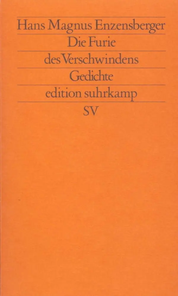 Cover: 9783518110669 | Die Furie des Verschwindens | Gedichte | Hans Magnus Enzensberger